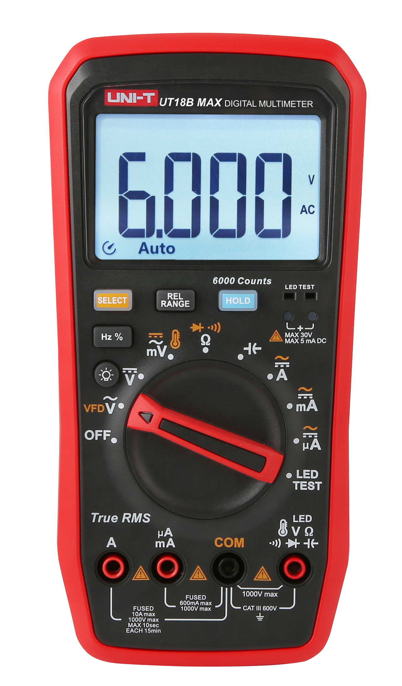 UT15B/17B/18B Max True RMS Digital Multimeters