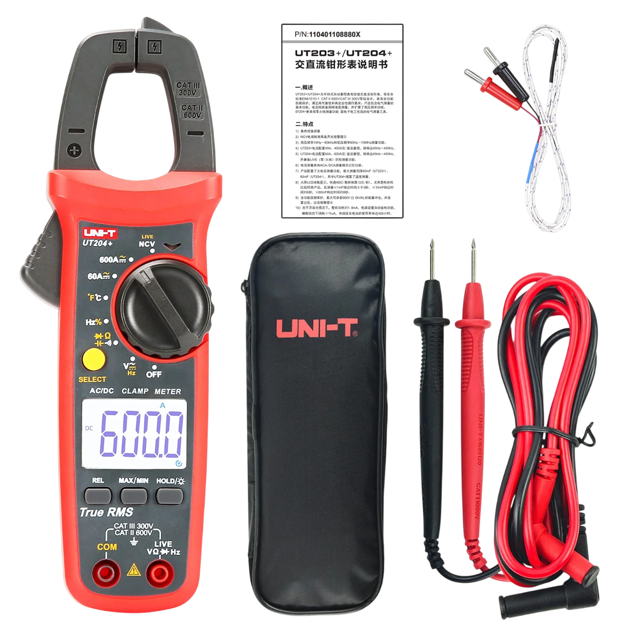 UT204+ UNI-T Clamp Meter AC/DC 600A Price in Pakistan