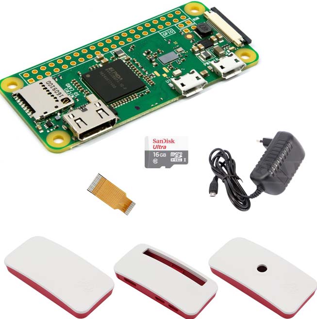 Raspberry Pi Zero W (wireless) and Zero essentials kit