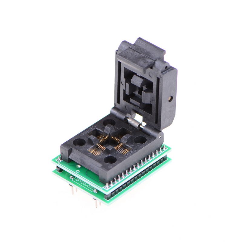 PROGRAMMER SOCKET TQFP32 QFP32/ LQFP32 TO DIP28 adapter in Lahore