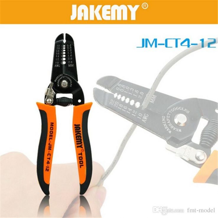 JAKEMY JM-CT4-12 Wire Stripper Clamp 7.0inch Wire Cable Side Cutter in Pakistan