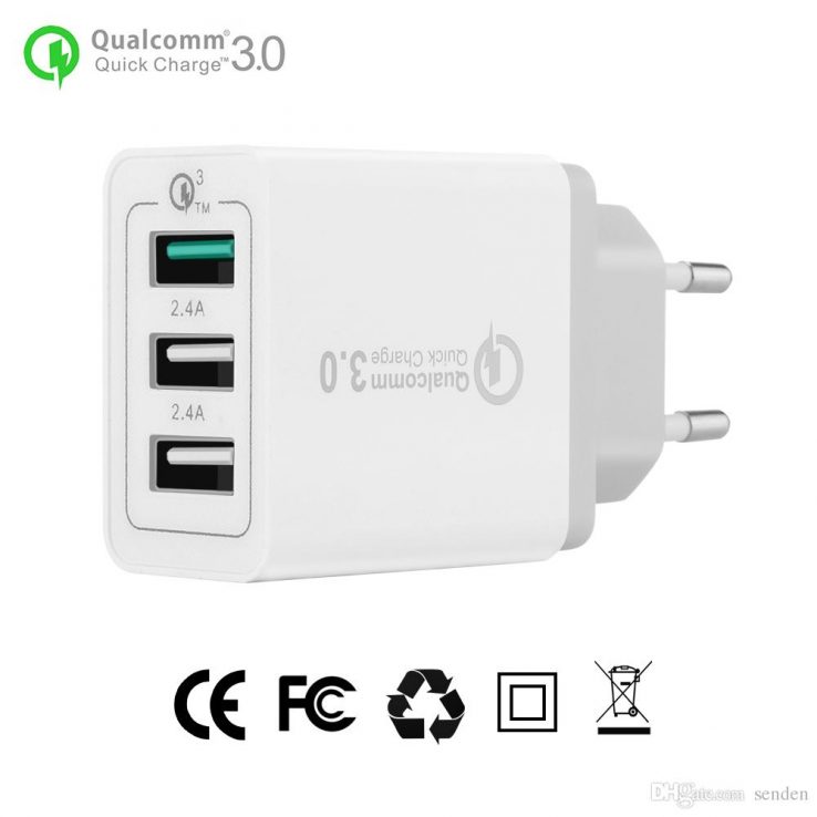QC 3.0 Fast Mobile Rapid Quick Adaptive Wall Charger