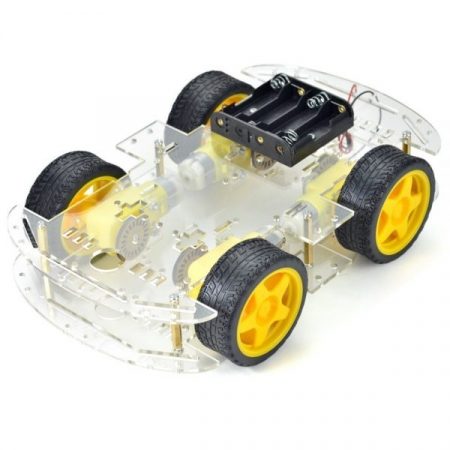 4WD Robot Smart Car Chassis Kits with Speed Encoder in Pakistan