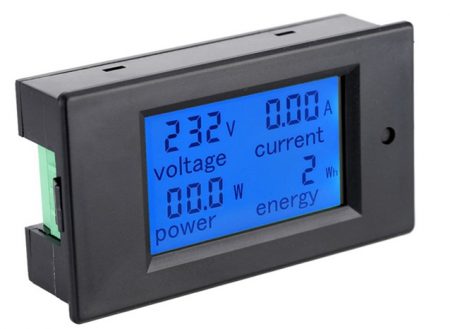 Voltage Current Power Energy meter AC 80-260V 20A