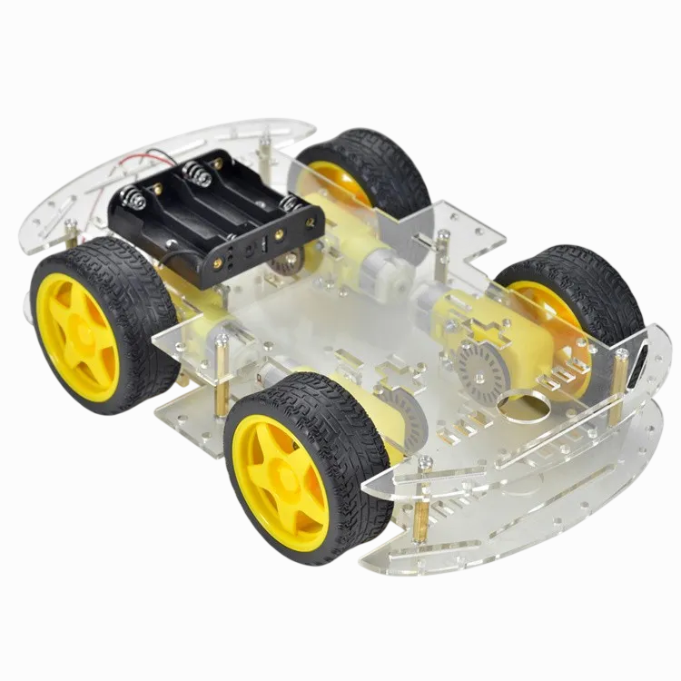 Imported Original 4wd Smart Robot Car Chassis Kit For Arduino