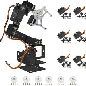 Aluminium Robot 6 Dof Arm Claw Mount Kit For Arduino In Pakistan